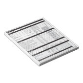 Sommelier Deductieve Proeverij Grid Witte Wijn Bla Notitieblok (Schuin)