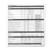 Sommelier Deductieve Proeverij Grid Witte Wijn Bla Notitieblok (Voorkant)