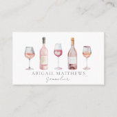 Sommelier Elegante Wijn Visitekaartje (Voorkant)