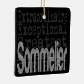 Sommelier Extraordinaire Ceramic Ornament (Rechts)