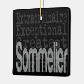 Sommelier Extraordinaire Ceramic Ornament (Links)