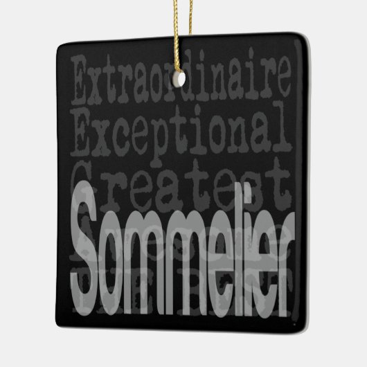 Sommelier Extraordinaire Ceramic Ornament (Links)