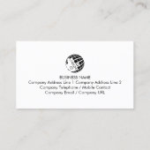 Sommelier Food Beverage Monogram Visitekaartje (Achterkant)