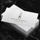 Sommelier Gold Wine Bottle Logo Tasting Visitekaartje