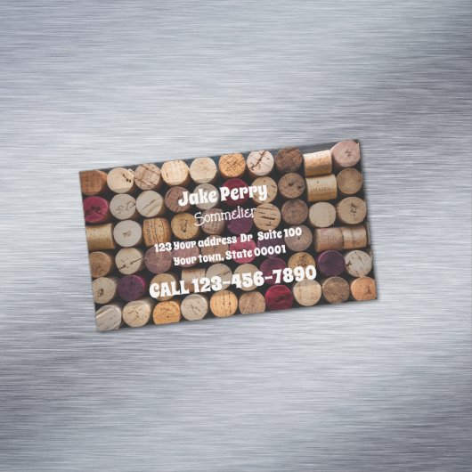 Sommelier Liquor Store Magnetisch Visitekaartje (Voorbeeld)