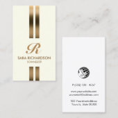 Sommelier Monogram Nepgoud Visitekaartje (Voorkant / Achterkant)
