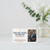 Sommelier Proeverij Wijnen Visitekaartje (Staand voorkant)