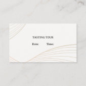 Sommelier Proeverij Wijnen Visitekaartje (Achterkant)