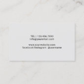 Sommelier Professionele Bartender Plain Wine Visitekaartje (Achterkant)