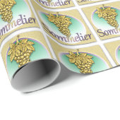 Sommelier Symbol Cadeaupapier (Rol Hoek)