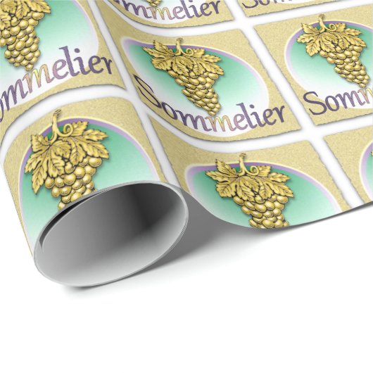 Sommelier Symbol Cadeaupapier (Rol Hoek)