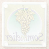 Sommelier Symbol Glazen Onderzetter (Achterkant)