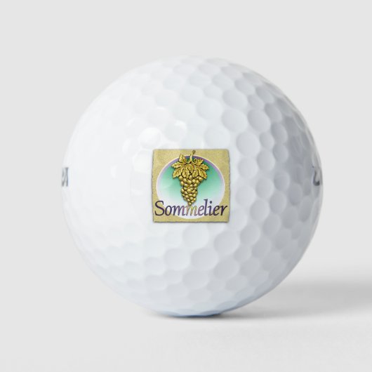 Sommelier Symbol Golfballen (Voorkant)
