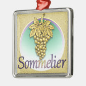 Sommelier Symbol Metalen Ornament (Links)