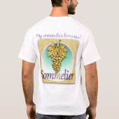 Sommelier Symbool M T-shirt (Achterkant)