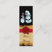 SOMMELIER WIJNBELASTINGPARTIJ, RODE WAXSEAL MINI VISITEKAARTJE (Achterkant)