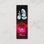 SOMMELIER WIJNBELASTINGPARTIJ, RODE WAXSEAL,Pearl Mini Visitekaartje (Achterkant)