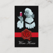 SOMMELIER WIJNBELASTINGPARTIJ, RODE WAXSEAL VISITEKAARTJE (Achterkant)