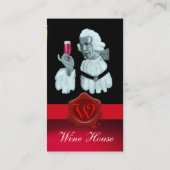 SOMMELIER WIJNBELASTINGPARTIJ, RODE WAXSEAL VISITEKAARTJE (Achterkant)