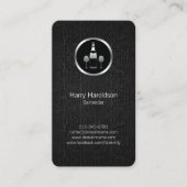 Sommelier Wijnfles en Glass Icon Visitekaartje (Voorkant)