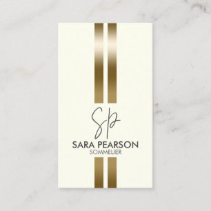 Sommelier Wijnkenner Monogram Visitekaartje