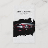 Sommelier wijnmakerij alcohol visitekaartje (Voorkant)