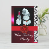SOMMELIER WIJNPROEVERIJ FEestJE RODE WAX ZEGEL MON Kaart (Staand voorkant)