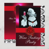 SOMMELIER WIJNPROEVERIJ FEestJE RODE WAX ZEGEL MON Kaart (Voorkant / Achterkant)