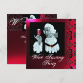 SOMMELIER WIJNPROEVERIJ PARTY Damask, Champagne Kaart (Voorkant / Achterkant)