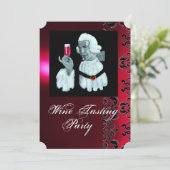 SOMMELIER WIJNPROEVERIJ PARTY Damask, Champagne Kaart (Staand voorkant)