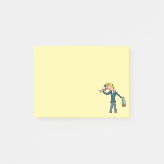 Sommelier wijnproeverij post-it® notes (Voorkant)