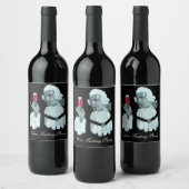 SOMMELIER WINE-BELANGRIJKSTE PARTIJ, zwart Wijn Etiket (Flessen)