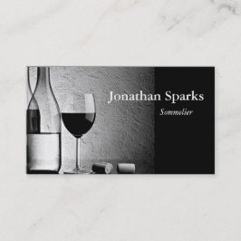 Sommelier Wine Bottle Custom QR Code Visitekaartje
