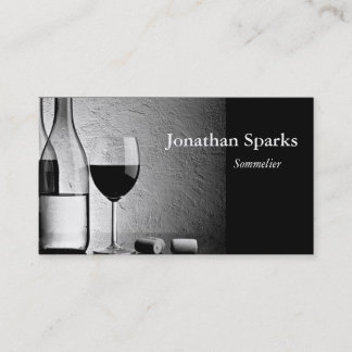 Sommelier Wine Bottle Visitekaartje