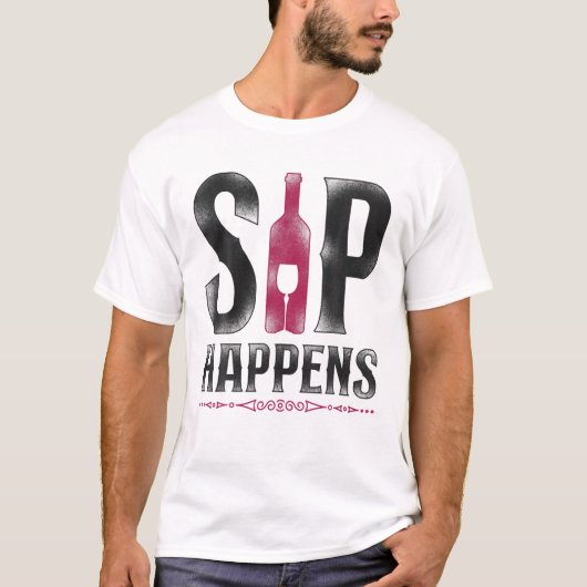 Sommelier Wine Drink Tasting Pun  Sip Ha T-shirt (Voorkant)