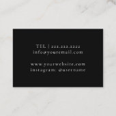 Sommelier wine expert visitekaartje (Achterkant)