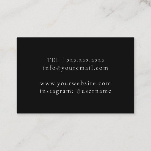 Sommelier wine expert visitekaartje (Achterkant)