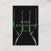 Sommelier wine expert visitekaartje (Voorkant)