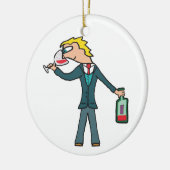 Sommelier Wine Tasting Keramisch Ornament (Links)