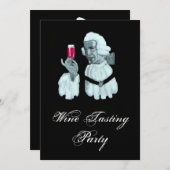 SOMMELIER WINE TASTPARTIJ, witte champagne Kaart (Voorkant / Achterkant)