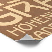 Sommer en Graubunden Schweiz Vintage Travel Poste Poster (Hoek)