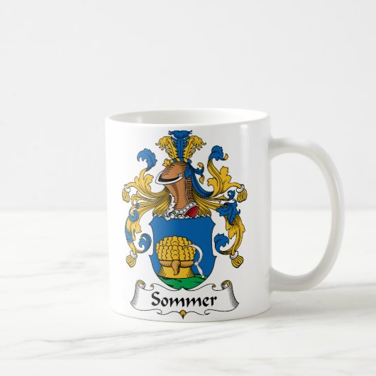Sommer Family Crest Koffiemok (Rechts)