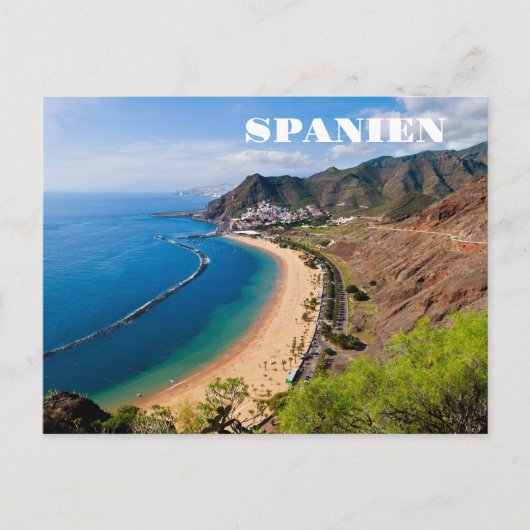 Sommer-Sonne-Strand-Spanien Briefkaart (Voorkant)