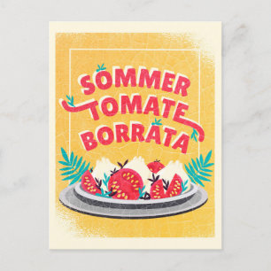Sommer Tomate Borratta Briefkaart