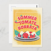 Sommer Tomate Borratta Briefkaart (Voorkant / Achterkant)