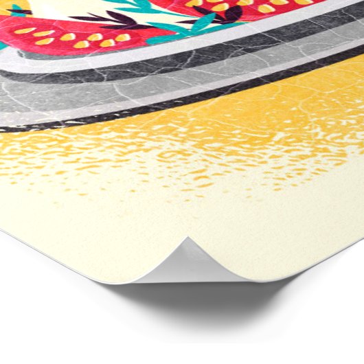 Sommer Tomate Borratta Poster (Hoek)