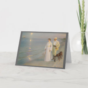 Sommeraften ved Skagens (Moonlit Summer Beach) Kaart