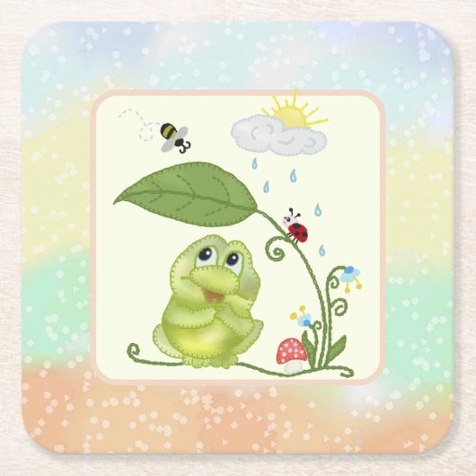 Sommerfrosch Kartonnen Onderzetters (Voorkant)