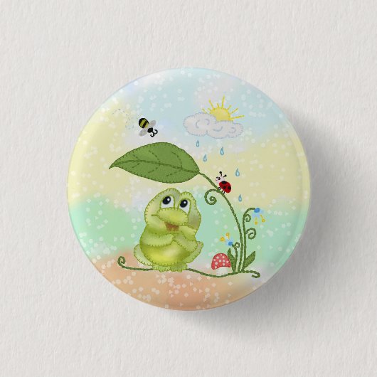 Sommerfrosch Ronde Button 3,2 Cm (Voorkant)