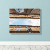 Sommieres France Travel Photo Canvas Afdruk (Insitu (Houten vloer))